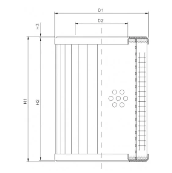 Filtrec - R312G06 - Hydraulikfilterelement (Rücklauffilter)