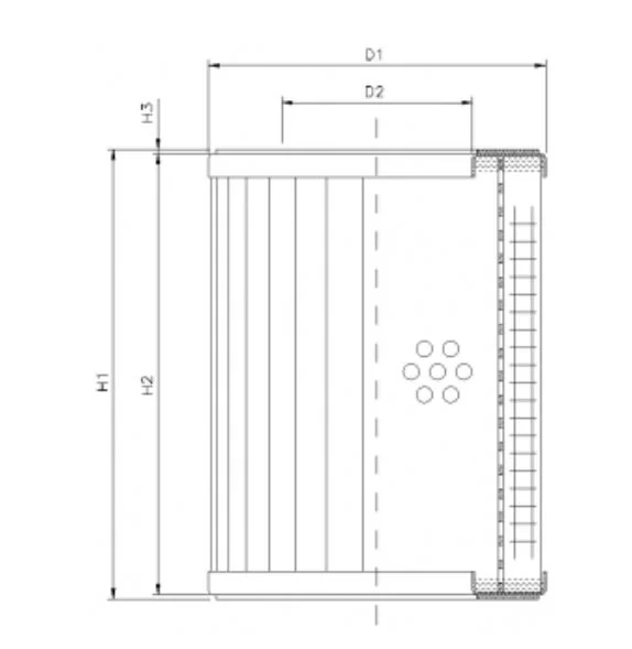 Filtrec - R320C10 - Hydraulikfilterelement (Rücklauffilter)
