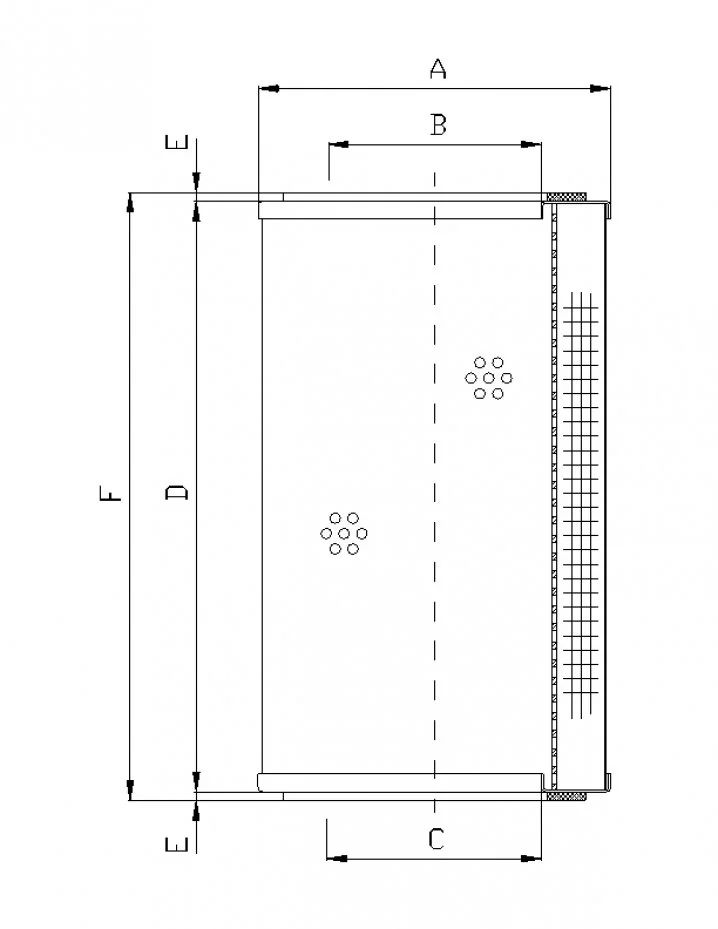 Filtrec - R320G10P - Hydraulikfilterelement (Rücklauffilter)
