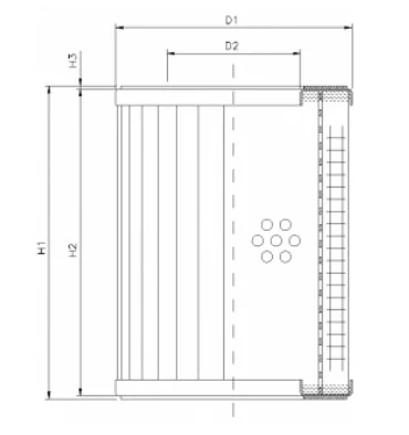 Filtrec - R320G10V - Hydraulikfilterelement (Rücklauffilter)