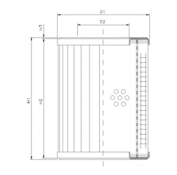 Filtrec - R321C10 - Hydraulikfilterelement (Rücklauffilter)