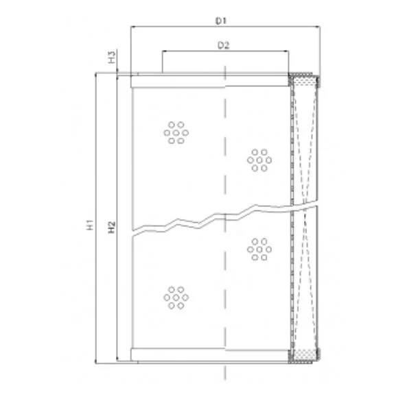 Filtrec - R330G03P - Hydraulikfilterelement (Rücklauffilter)
