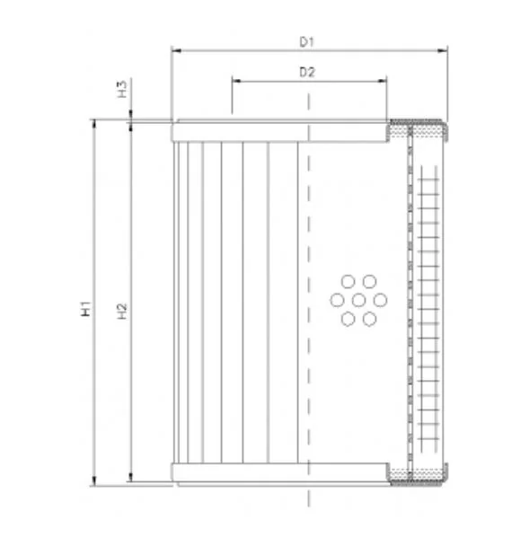 Filtrec - R333G03 - Hydraulikfilterelement (Rücklauffilter)