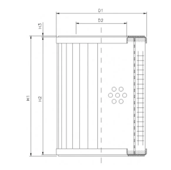 Filtrec - R333G25 - Hydraulikfilterelement (Rücklauffilter)
