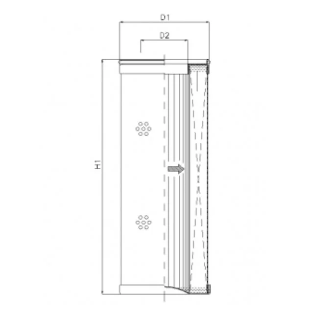 Filtrec - R422G03 - Hydraulikfilterelement (Rücklauffilter)