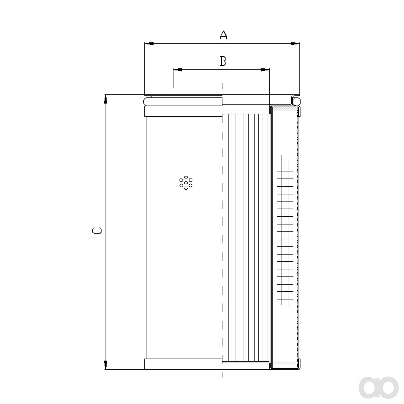 Filtrec - R424G10V - Hydraulikfilterelement (Rücklauffilter)