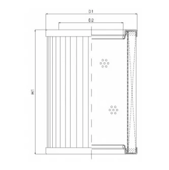 Filtrec - R432G01V/ESD - Hydraulikfilterelement (Rücklauffilter)