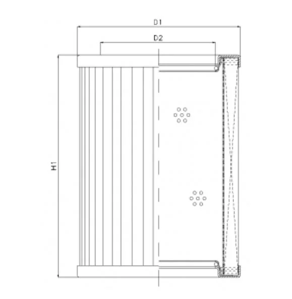 Filtrec - R432G25V - Hydraulikfilterelement (Rücklauffilter)