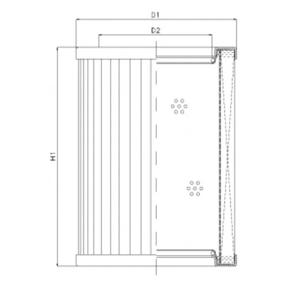 Filtrec - R433T100 - Hydraulikfilterelement (Rücklauffilter)