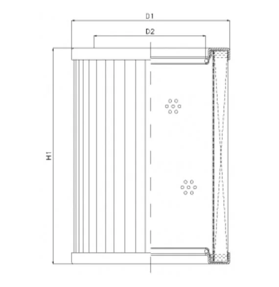 Filtrec - R433T200 - Hydraulikfilterelement (Rücklauffilter)