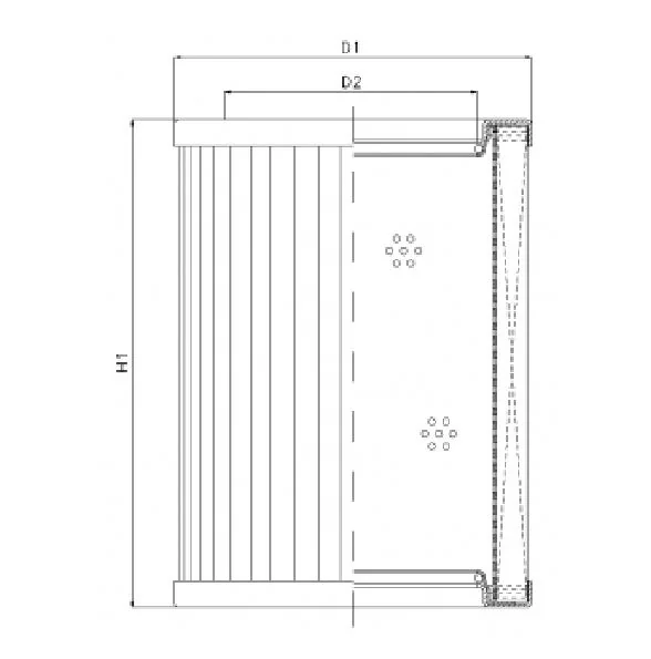 Filtrec - R434C25 - Hydraulikfilterelement (Rücklauffilter)