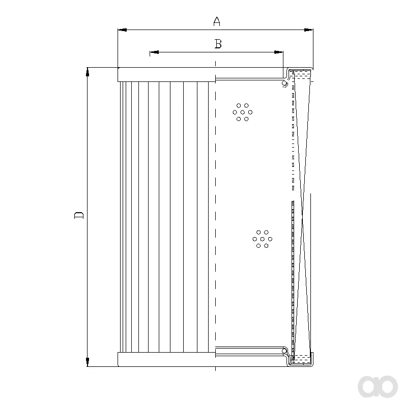 Filtrec - R434GW03 - Hydraulikfilterelement (Rücklauffilter)