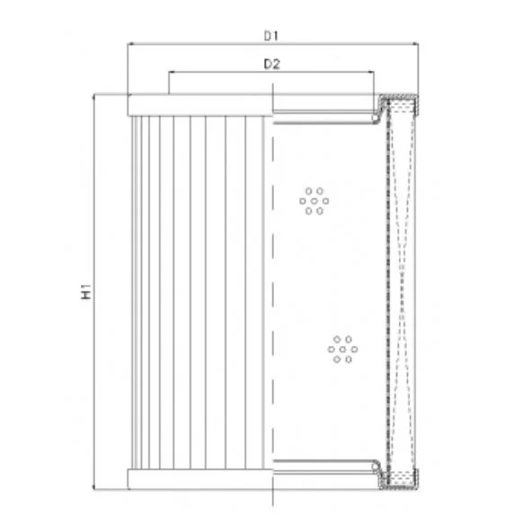 Filtrec - R440T60 - Hydraulikfilterelement (Rücklauffilter)