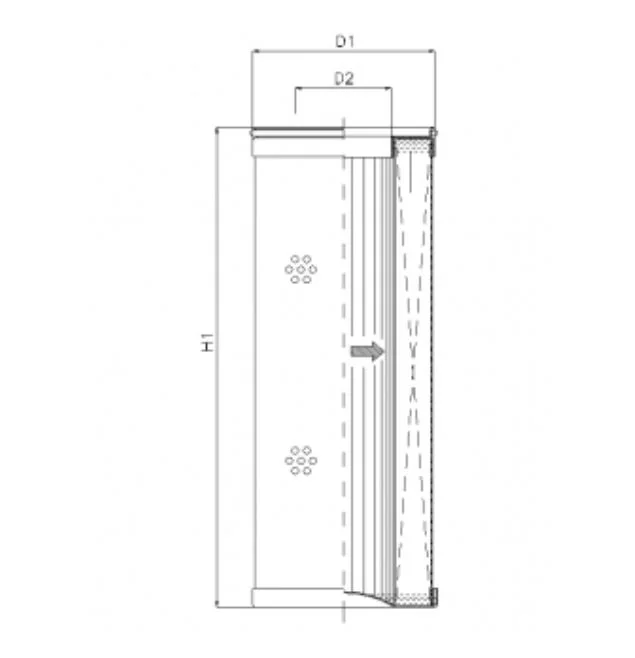 Filtrec - R472G25 - Hydraulikfilterelement (Rücklauffilter)