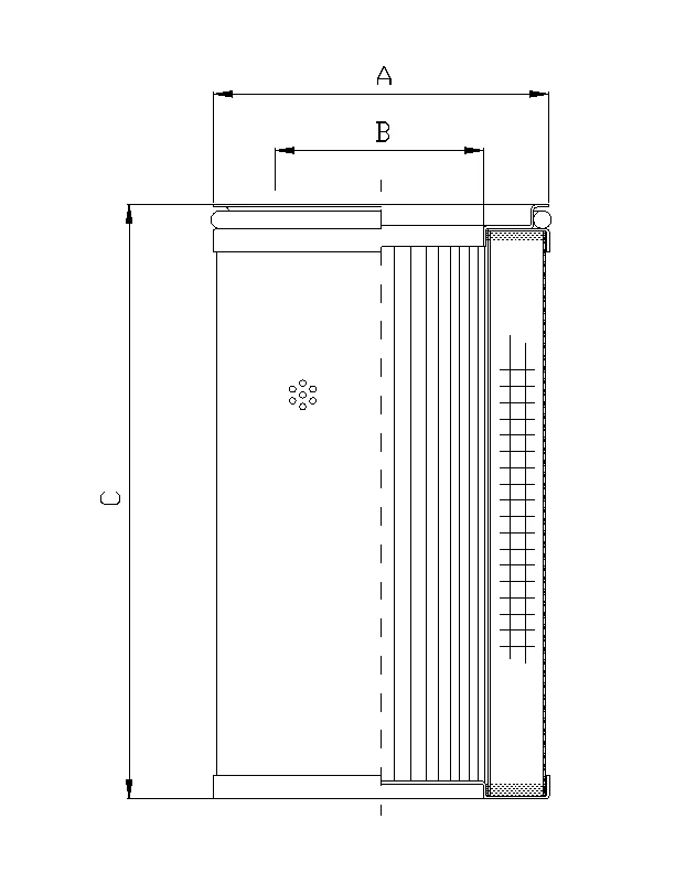 Filtrec - R473G25 - Hydraulikfilterelement (Rücklauffilter)