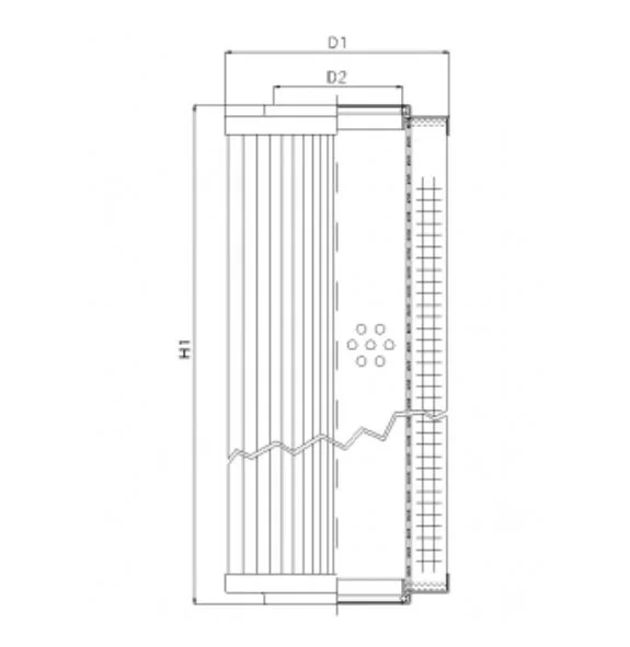 Filtrec - R481G06V - Hydraulikfilterelement (Rücklauffilter)