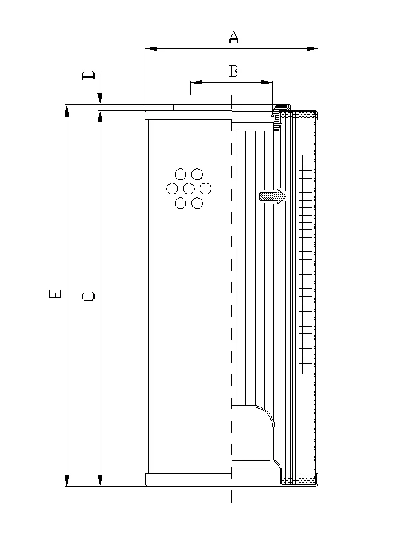 Filtrec - R5110G06V - Hydraulikfilterelement (Rücklauffilter)