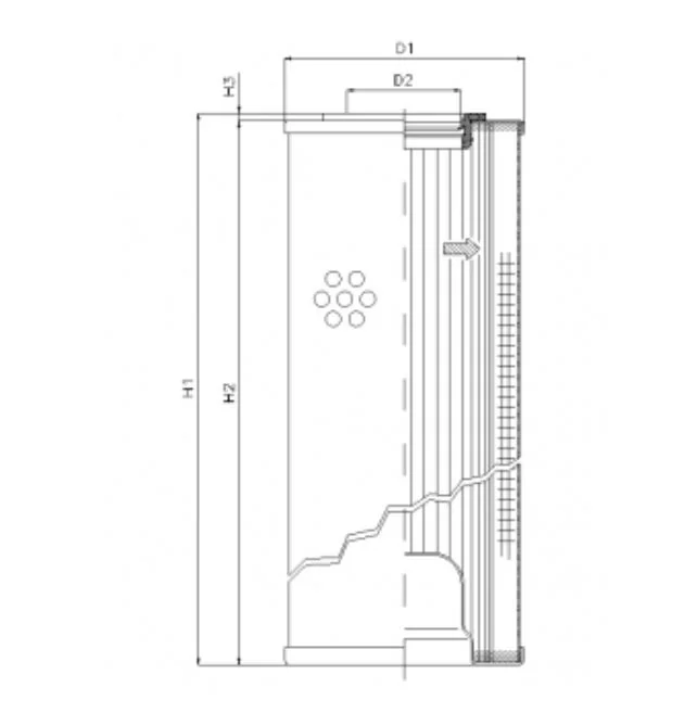 Filtrec - R5111T40 - Hydraulikfilterelement (Rücklauffilter)