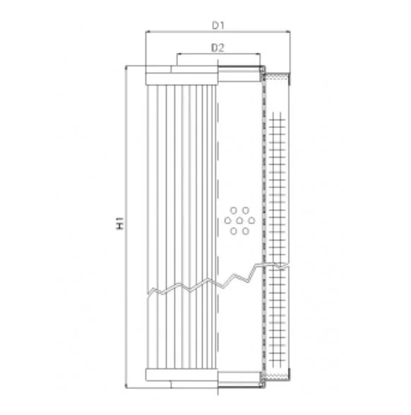 Filtrec - R520C10V - Hydraulikfilterelement (Rücklauffilter)