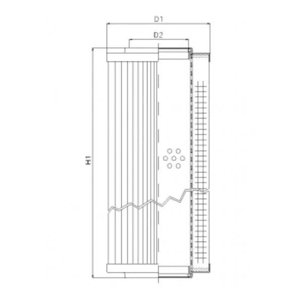 Filtrec - R521T40 - Hydraulikfilterelement (Rücklauffilter)