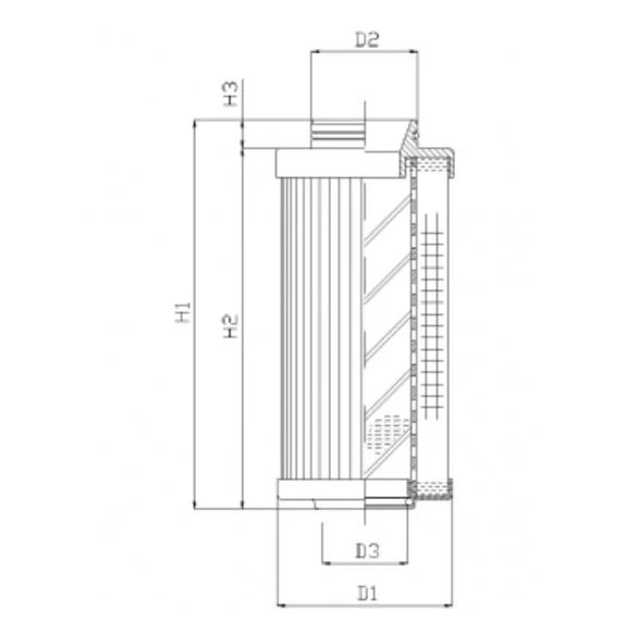 Filtrec - R531C10V - Hydraulikfilterelement (Rücklauffilter)