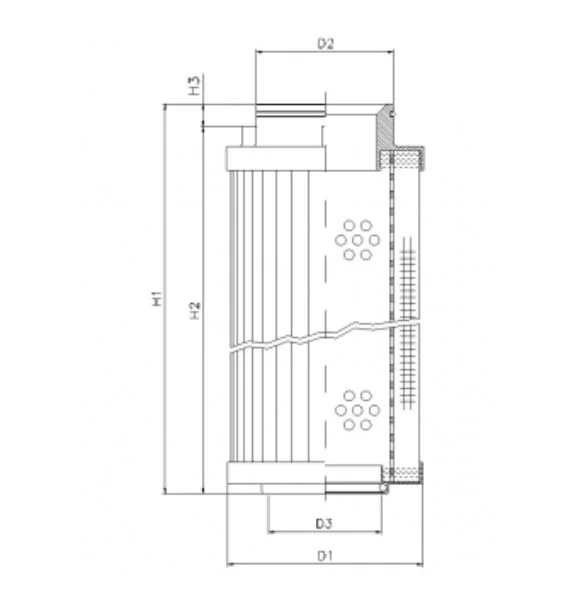 Filtrec - R541C10V - Hydraulikfilterelement (Rücklauffilter)