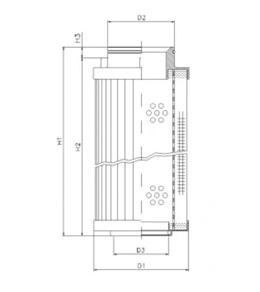 Filtrec - R541G03 - Hydraulikfilterelement (Rücklauffilter)