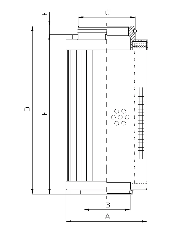 Filtrec - R541G10V - Hydraulikfilterelement (Rücklauffilter)