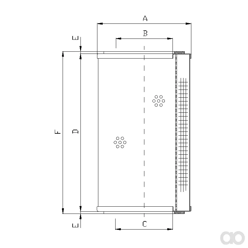 Filtrec - R570C25 - Filterelement für Rücklauffilter