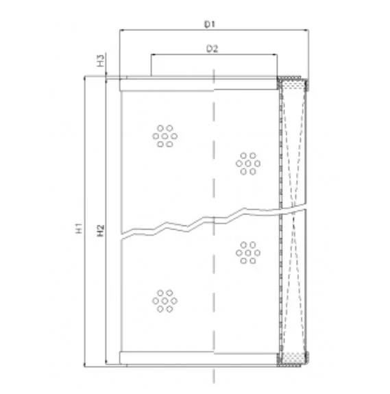 Filtrec - R570T149 - Hydraulikfilterelement (Rücklauffilter)