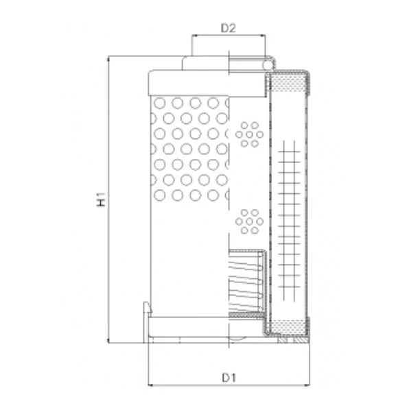 Filtrec - R610G25 - Hydraulikfilterelement (Rücklauffilter)