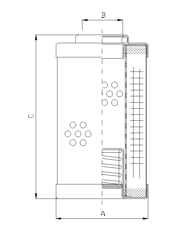 Filtrec - R611C10R - Hydraulikfilterelement (Rücklauffilter)