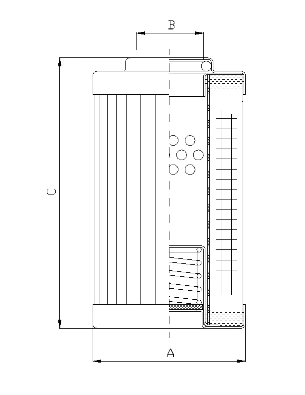 Filtrec - R611T40 - Hydraulikfilterelement (Rücklauffilter)