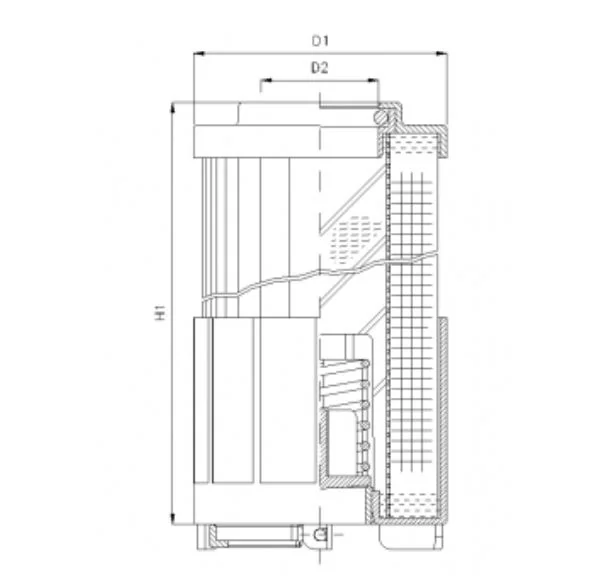 Filtrec - R622G03 - Hydraulikfilterelement (Rücklauffilter)
