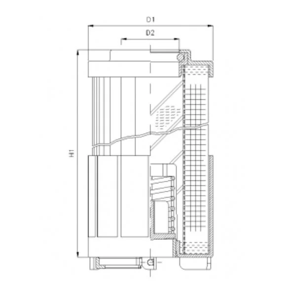 Filtrec - R622G25 - Hydraulikfilterelement (Rücklauffilter)