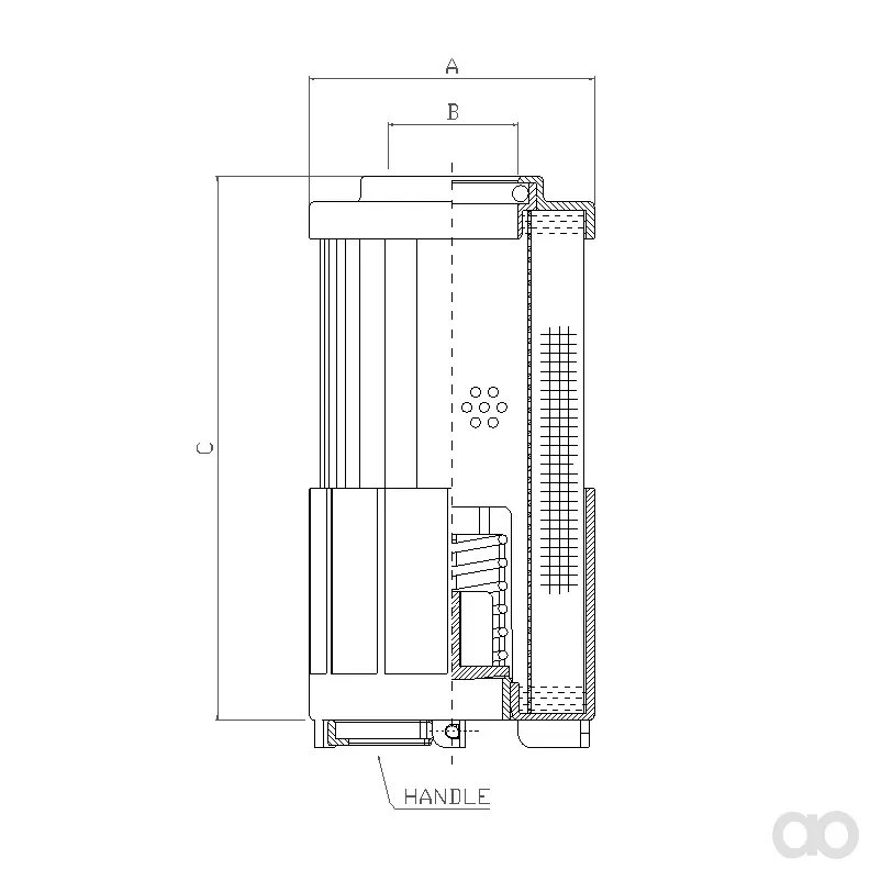 Filtrec - R631G10 - Hydraulikfilterelement (Rücklauffilter)
