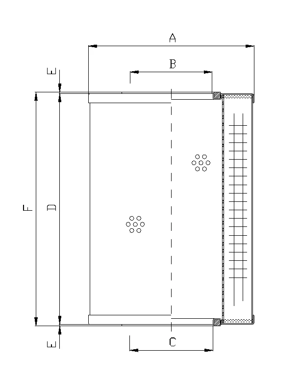 Filtrec - R660C10R - Hydraulikfilterelement (Rücklauffilter)