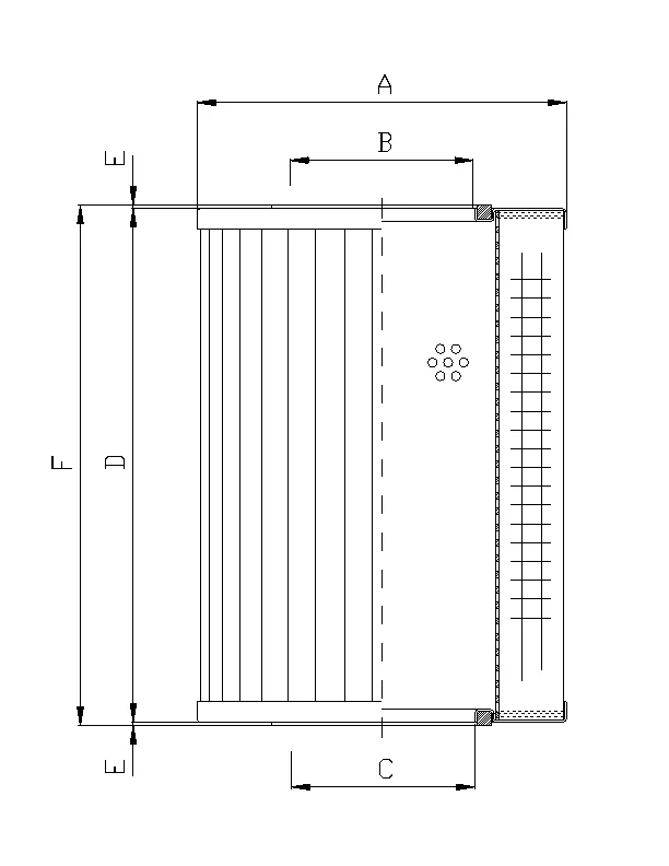 Filtrec - R660G25 - Hydraulikfilterelement (Rücklauffilter)