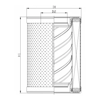 Filtrec - R661C25B0 - Hydraulikfilterelement (Rücklauffilter)