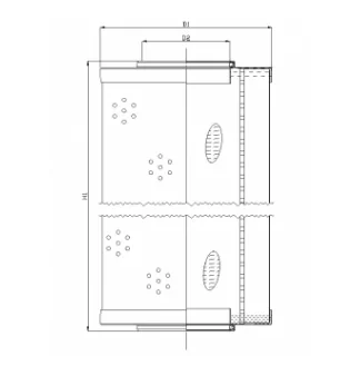 Filtrec - R670G10V - Hydraulikfilterelement (Rücklauffilter)