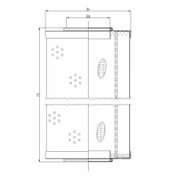 Filtrec - R670G15 - Hydraulikfilterelement (Rücklauffilter)