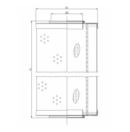 Filtrec - R671G06V - Hydraulikfilterelement (Rücklauffilter)
