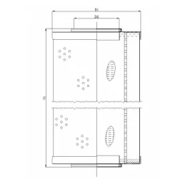 Filtrec - R671G10V - Hydraulikfilterelement (Rücklauffilter)