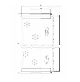 Filtrec - R671G15 - Hydraulikfilterelement (Rücklauffilter)