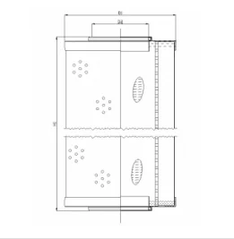 Filtrec - R672G06 - Hydraulikfilterelement (Rücklauffilter)