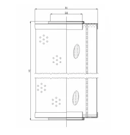 Filtrec - R672G06V - Hydraulikfilterelement (Rücklauffilter)