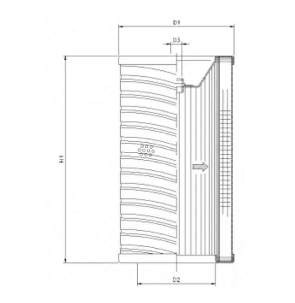 Filtrec - R700G06 - Hydraulikfilterelement (Rücklauffilter)