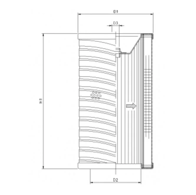 Filtrec - R700T40 - Hydraulikfilterelement (Rücklauffilter)