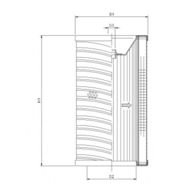 Filtrec - R704G06 - Hydraulikfilterelement (Rücklauffilter)