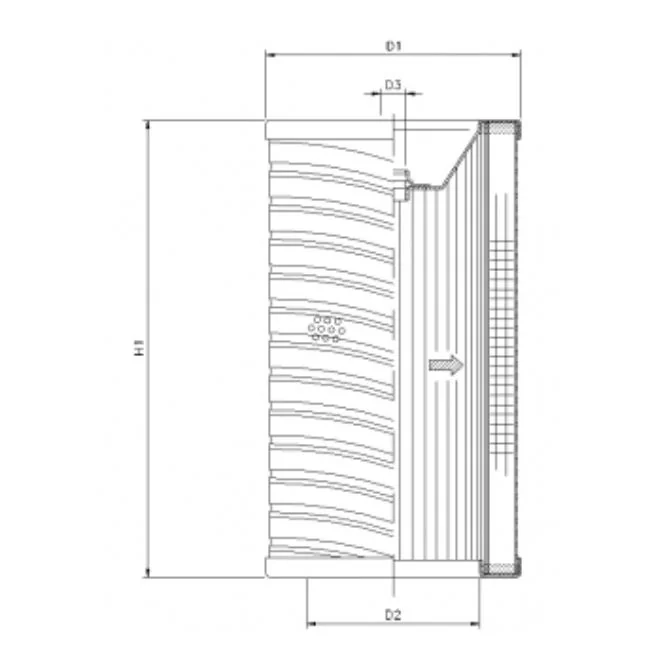 Filtrec - R714T10 - Hydraulikfilterelement (Rücklauffilter)